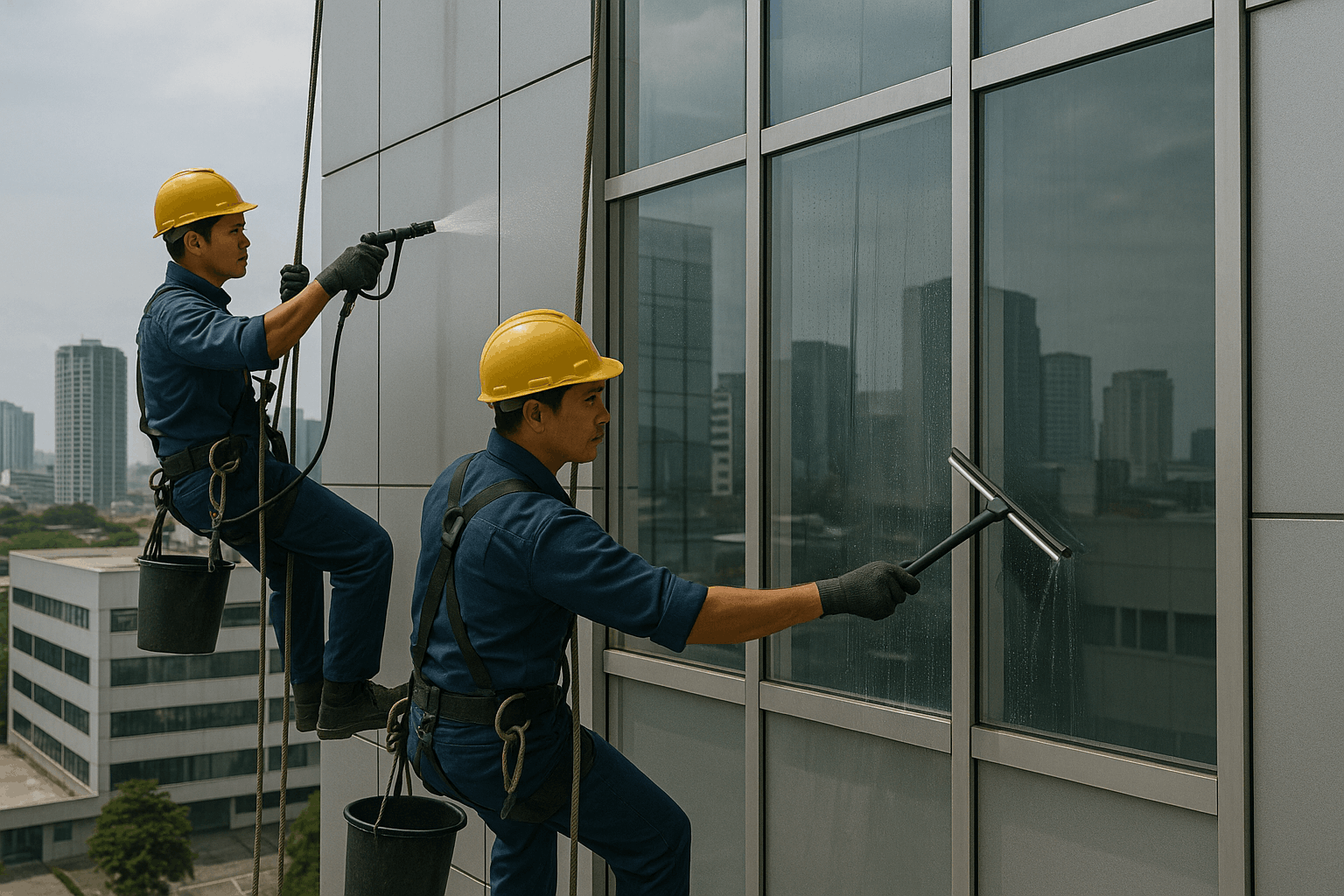 Pembersihan Fasad Gedung